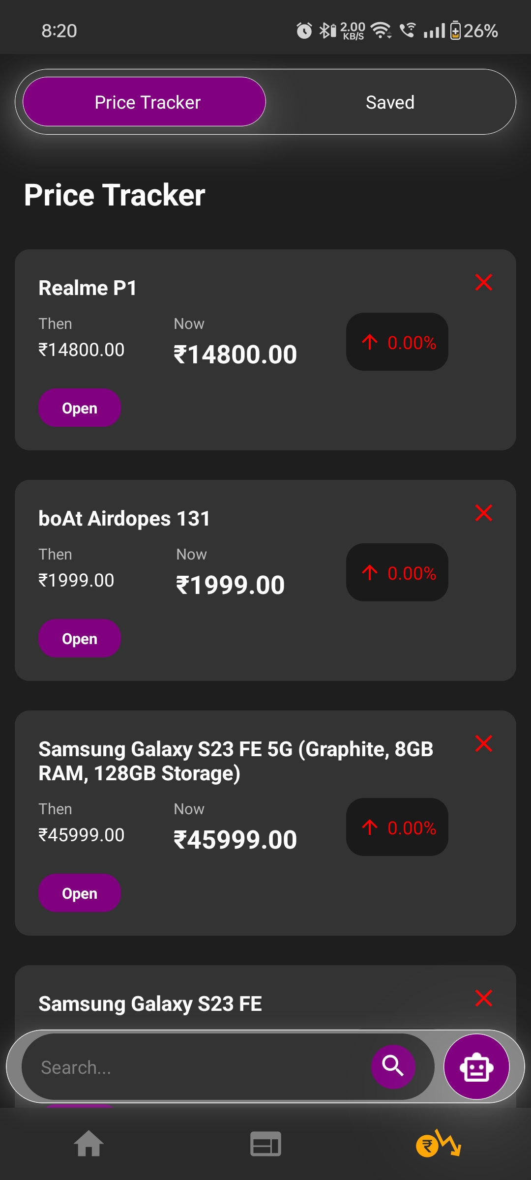 Price Tracking